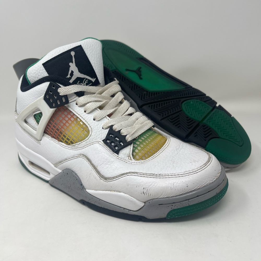NIKE AIR JORDAN 4 LUCID GREEN AQ9129-100 WOMENS US 10.5 | Men 9